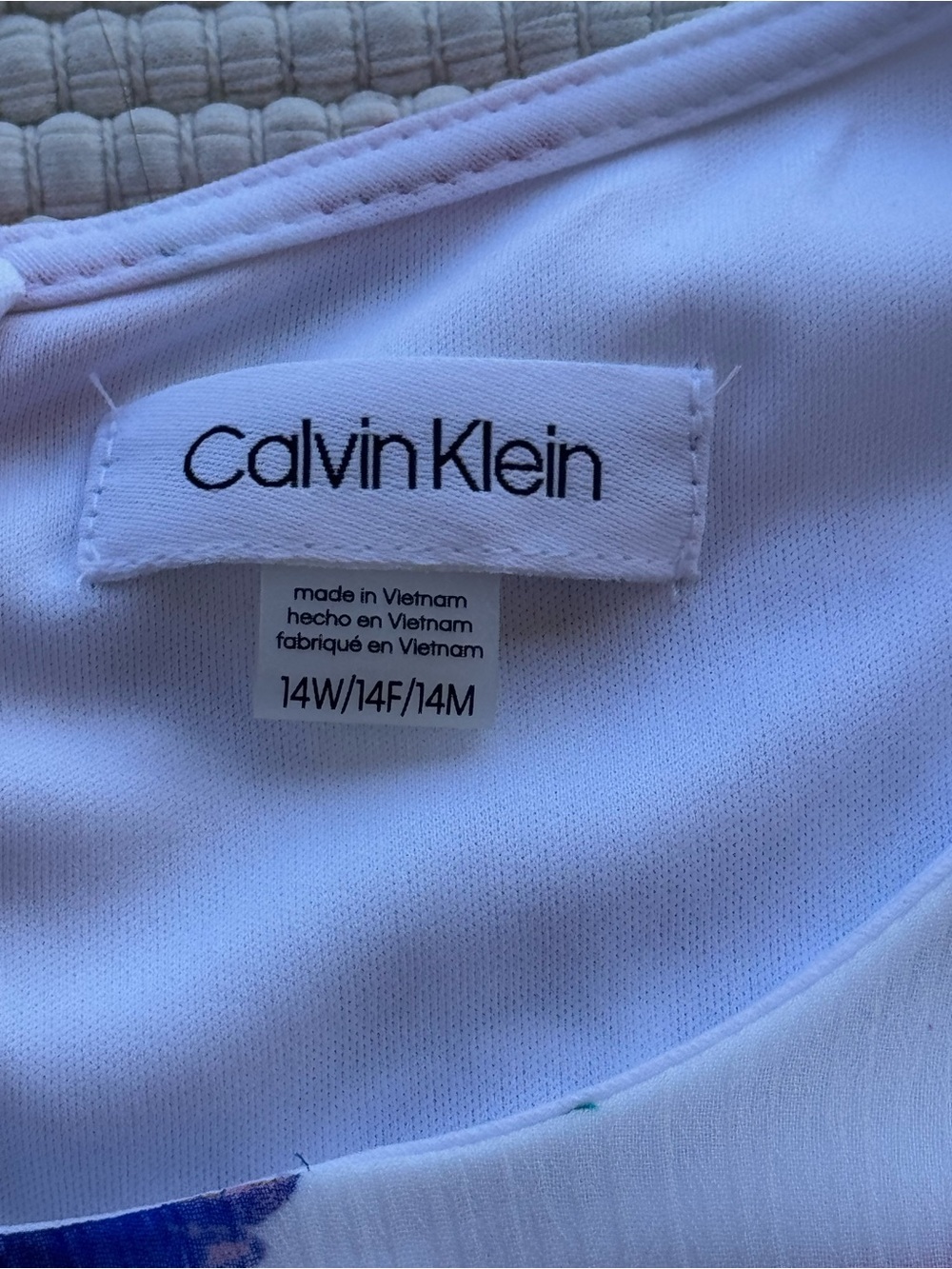 Calvin Klein Floral High-Low Dress NWT 14W Belted Chiffon Midi Maxi - Picture 11 of 14